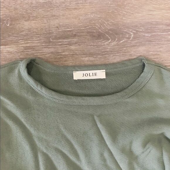 Olive Ruffle Sweatshirt - Picture 6 of 6
